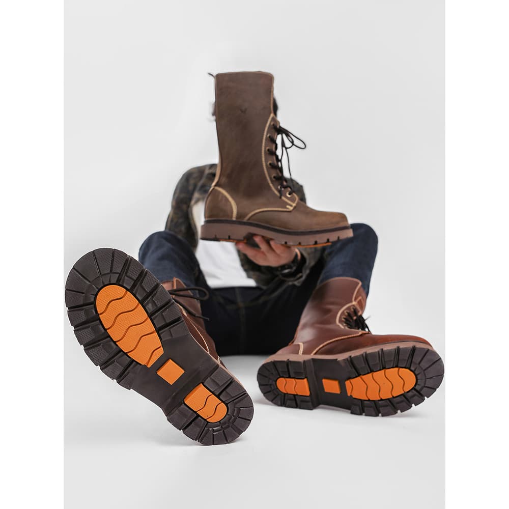 Martin botas masculinas botas altas botas de piloto botas de Cowboy da motocicleta botas Harley botas gerais estilo brit