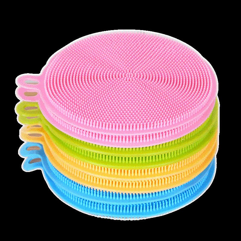 Cozinha lavar louça Silicone pano de lavar louça escova de lavar louça pano multifuncional antiaderente ferramenta útil