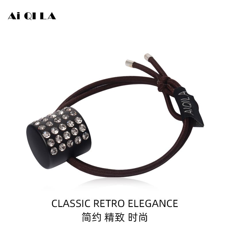 Aiqila/aiqila adulto local de trabalho bandana anel de cabelo intestino grande coreano simples cocar elegante feminino g