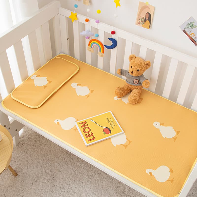 Verão classe um bebê tapete de seda gelo bebê pode usar máquina lavável dobrável lavável crianças dos desenhos animados
