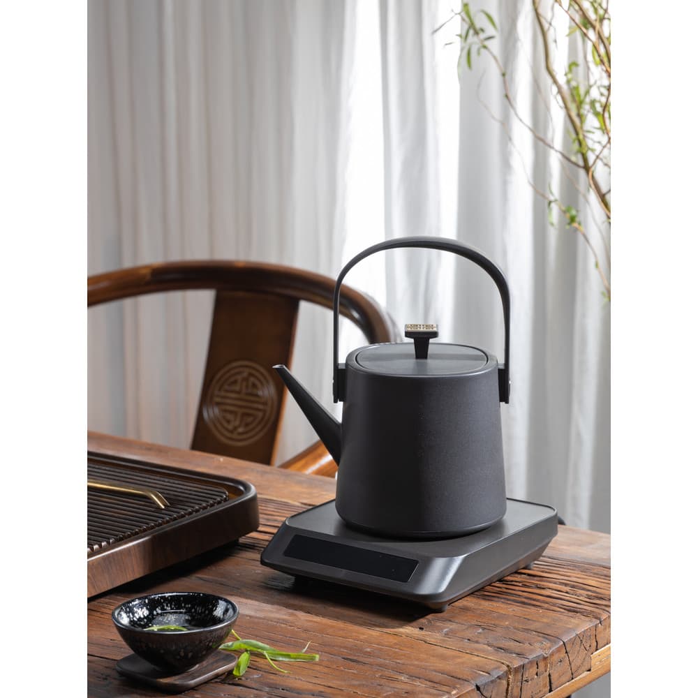 Chaleira elétrica doméstica Hong, chaleira de boca longa, rega automática de chá, isolamento térmico constante, chaleira