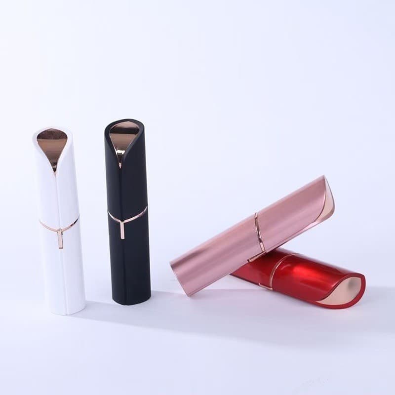 Batom Depilador Elétrico Feminino, Portátil Recarregável USB, Removedor Pelos Faciais Rosa/Branco/colorido KA-2728