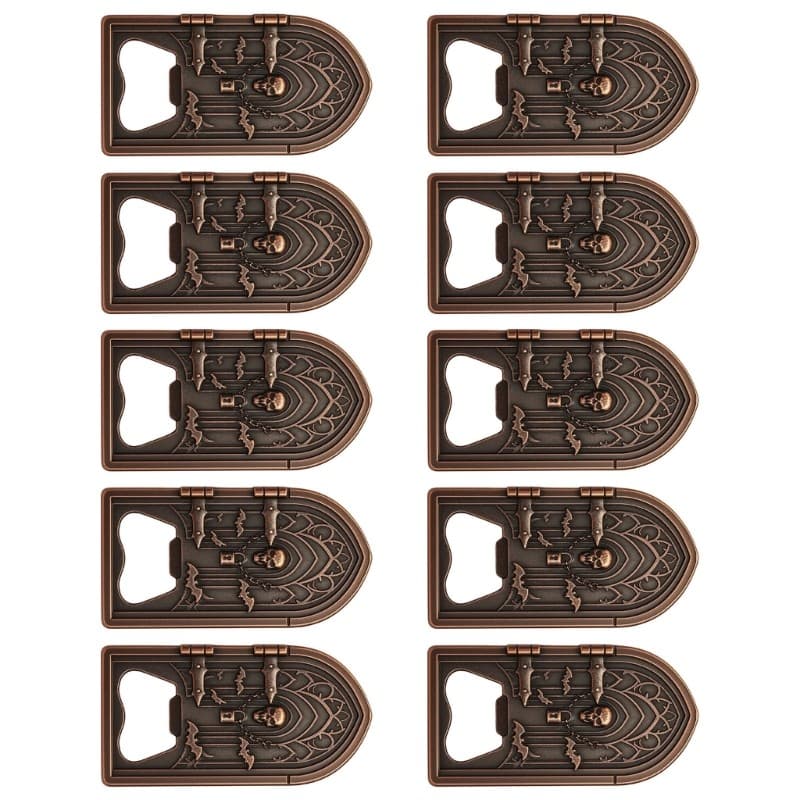 Coleção De Abridor De Garrafas De Metal De Zinco YU 10 Ferramentas De Porta De Caveira Para Cerveja Com Tampa