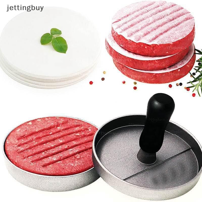 100 Pçs 11CM Redondo Hambúrguer Pressão Carne Papel Óleo Blotting Forno Grill Folha Patty Separação Ferramentas De Cozin