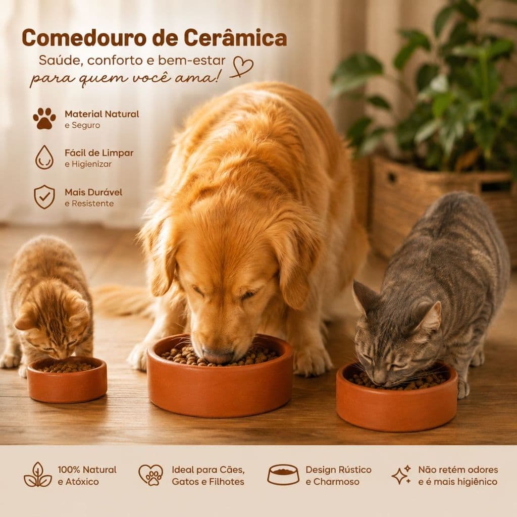COMEDOUROS E BEBEDOURO PET — O TAMANHO IDEAL PARA CADA PET