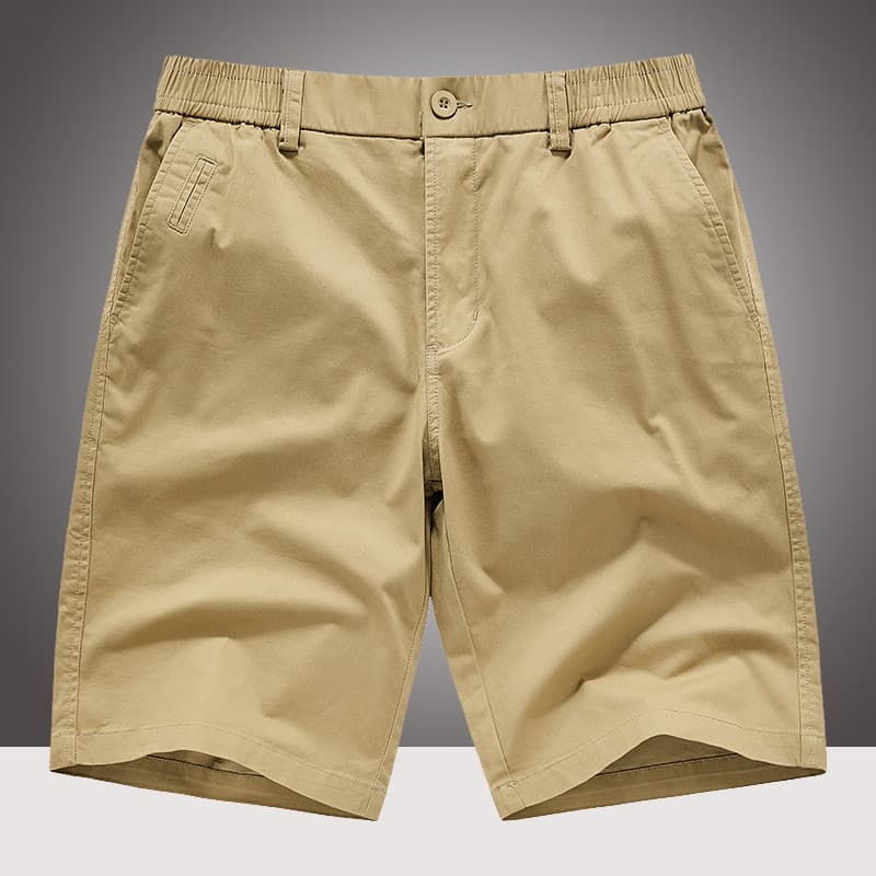 2025 verão novo estilo Casual Shorts masculino verão estilo fino estiramento calças de cinco pontos simples All-match ca