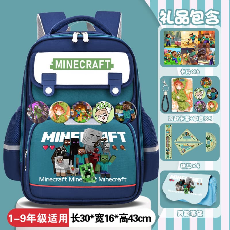 Minecraft mochila bonito mochila estudante mochila nova à prova dwaterproof água bonito crianças mochila