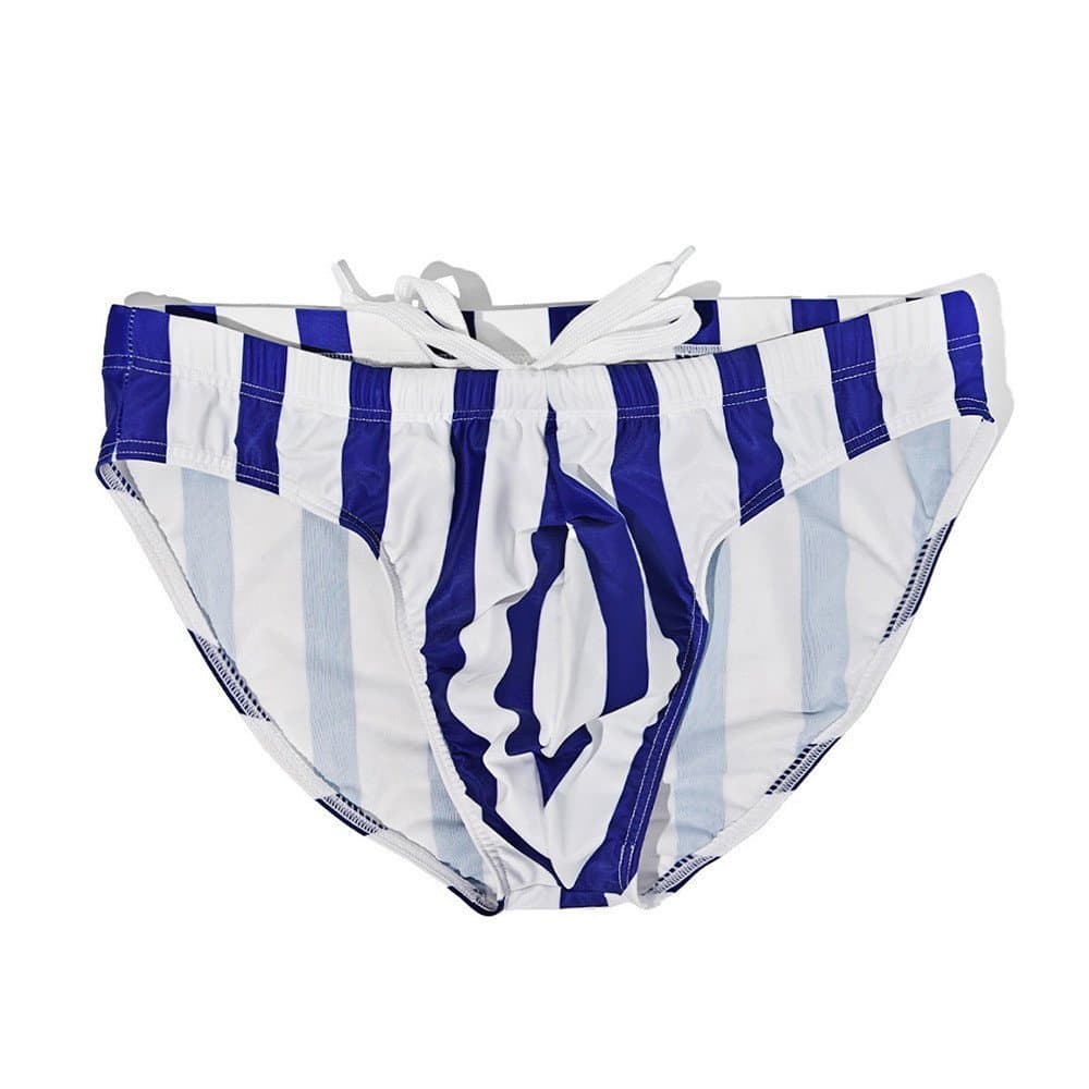 Biquíni Masculino De Cintura Baixa Triangular , Calção De Banho Com Estampa Elástica Alta Para Praia