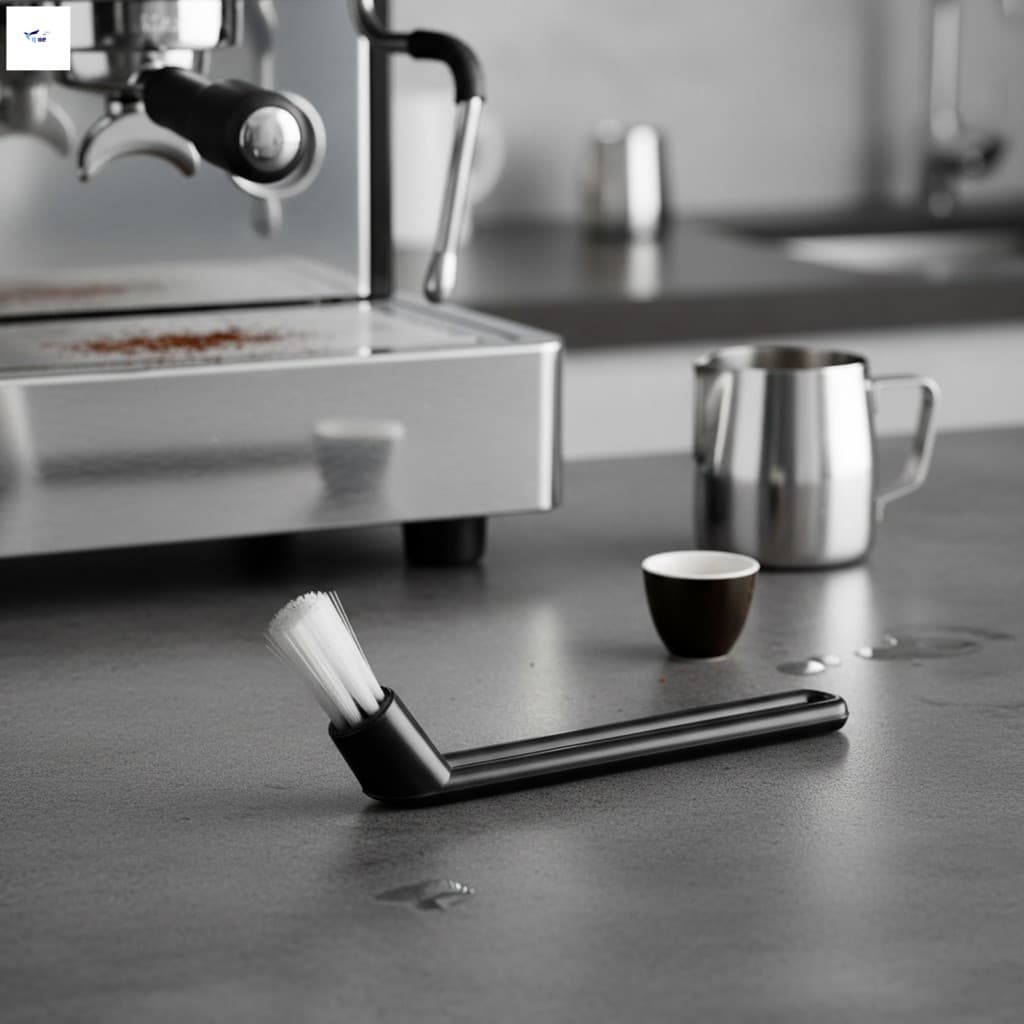 Escova De Limpeza Semiautomática Para Máquina De Café-Ferramenta De Cabeça De Nylon Eletrodomésticos