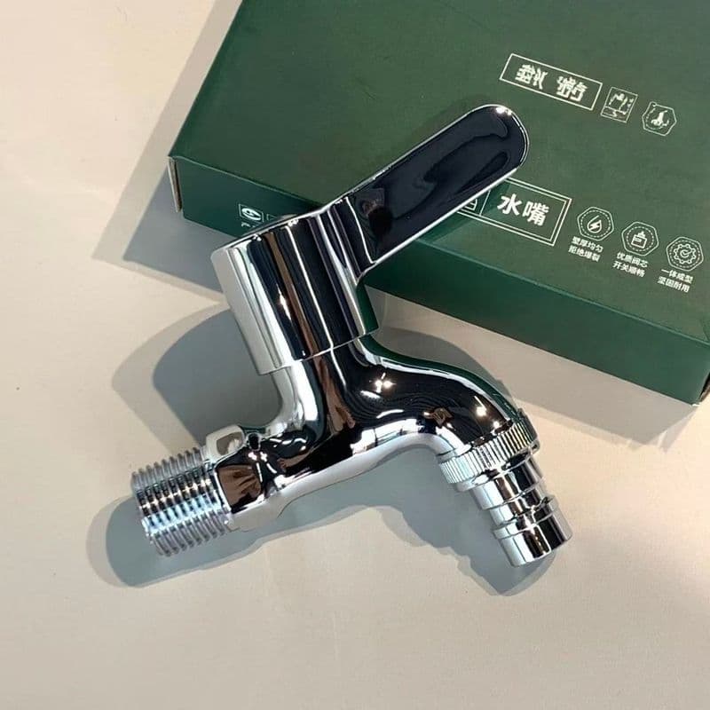 Torneira para máquina de lavar roupa em aço inoxidável Enciclopédia espessada na parede 4 pontos Banheiro Universal Armá