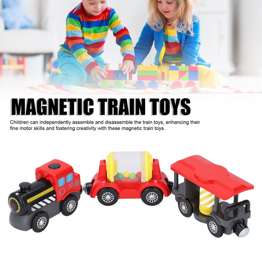 Conjunto De Trem Elétrico Alimentado Por Bateria , Habilidades Motoras Finas , De Brinquedo Para Meninos , Meninas E Cri