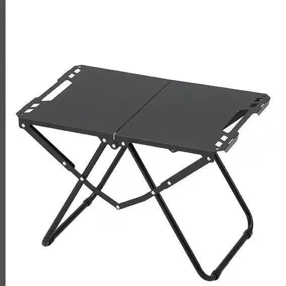 Mesa de abertura rápida para acampamento ao ar livre Mesa dobrável portátil de liga de alumínio Leve meio dobrável Pique