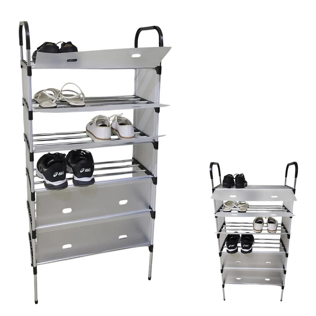 Sapateira Rack 6 Andares Modular Organizacao Sapato Sandalia Calcado Prateleiras Hall de Entrada Multiuso Resistente