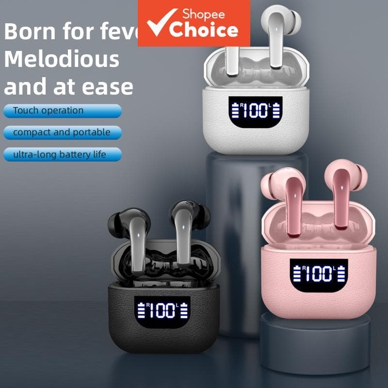 Fones de Ouvido K07 TWS Bluetooth Sem Fio Fones de Ouvido Mini Estojo de Carregamento de Couro Bolso Compacto Fones de