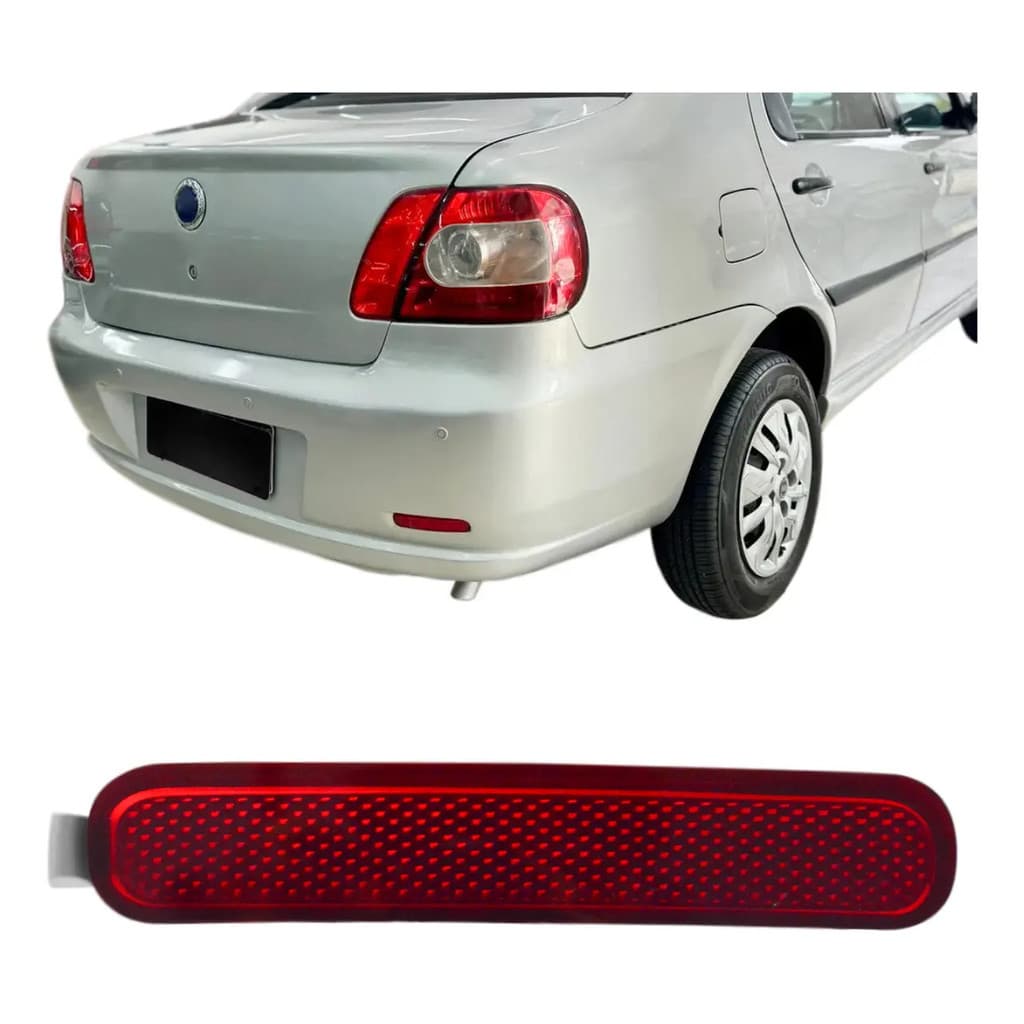 Refletor Fiat Siena Parachoque Traseiro Ano 2002-ld Direito