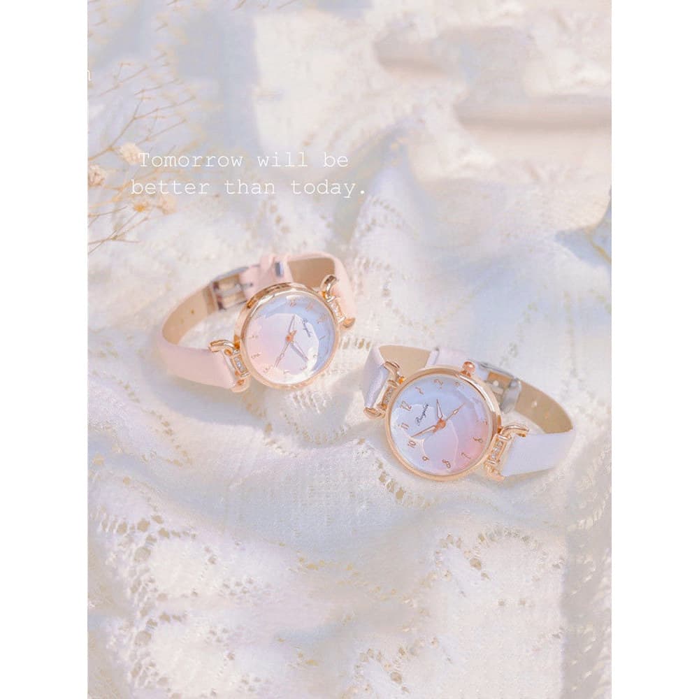 relogio feminino relogio feminino pequeno delicado Relógio estilo feminino ins estilo Preppy senhoras simples moda Mori