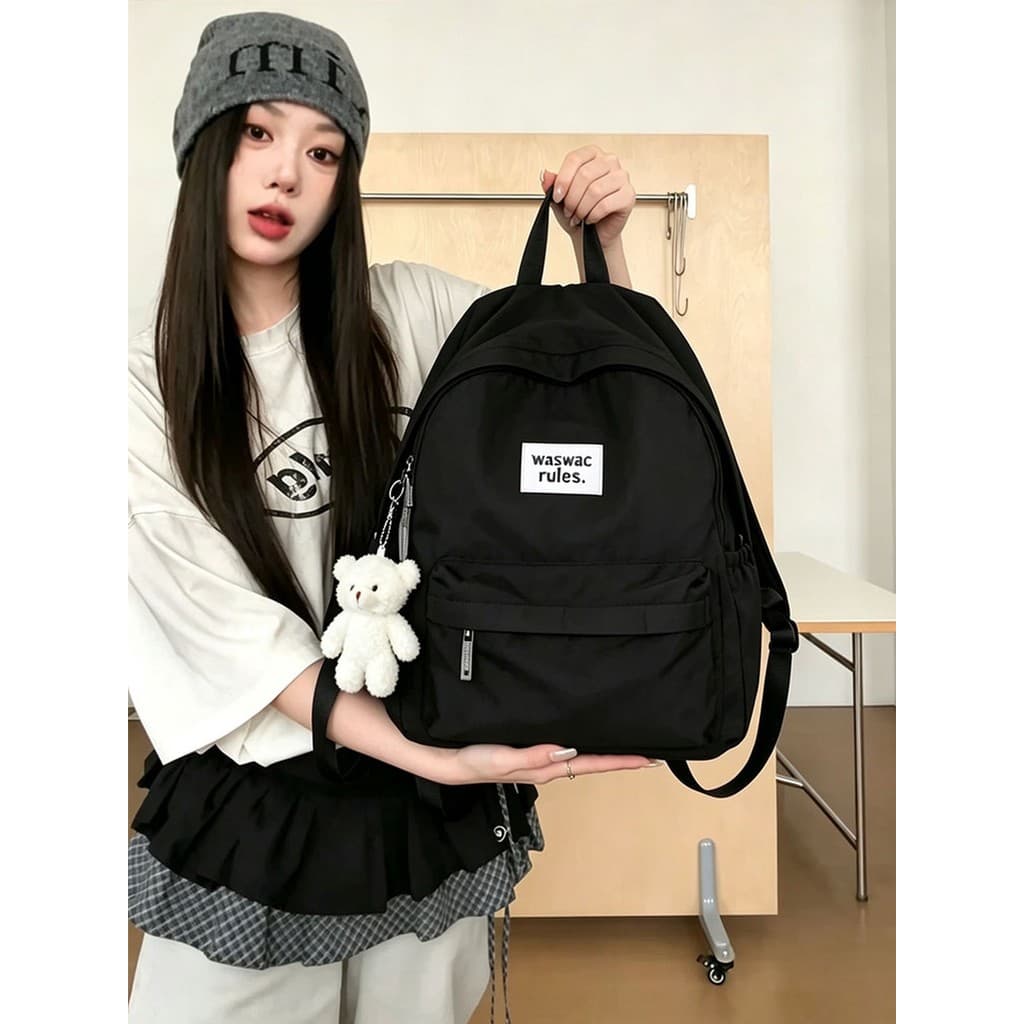 Estilo preguiçoso mochila feminina 2026 novo estilo de grande capacidade estudante mochila feminina lazer All-Match viag
