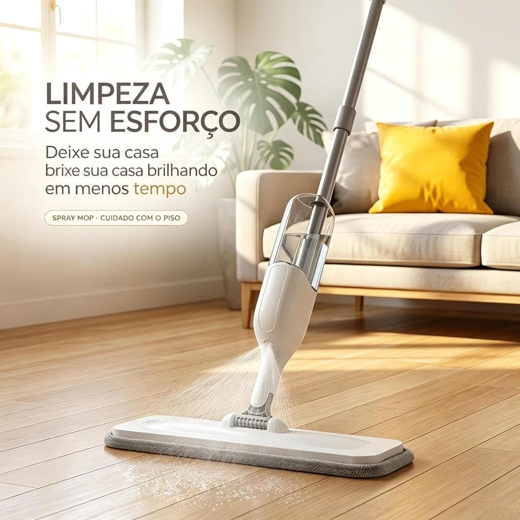 Mop Spray Com Reservatório Esfregão Vassoura Mágica mop limpeza