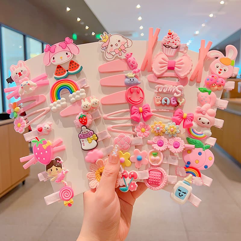 Presilha de Cabelo Princesa para Meninas – Presilha fofa com franja, adequada para bebês pequenos MUYO