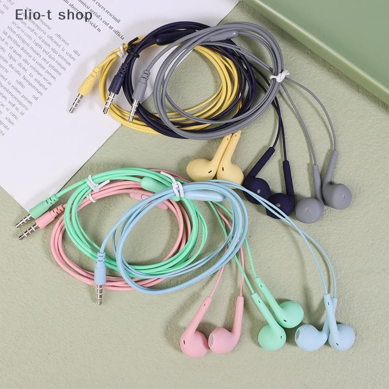 Elio-t Universal 3.5 Mm Estéreo Intra-Auricular Geada Fones De Ouvido Música Esportiva Fone Com Fio Microfone Para Huawe
