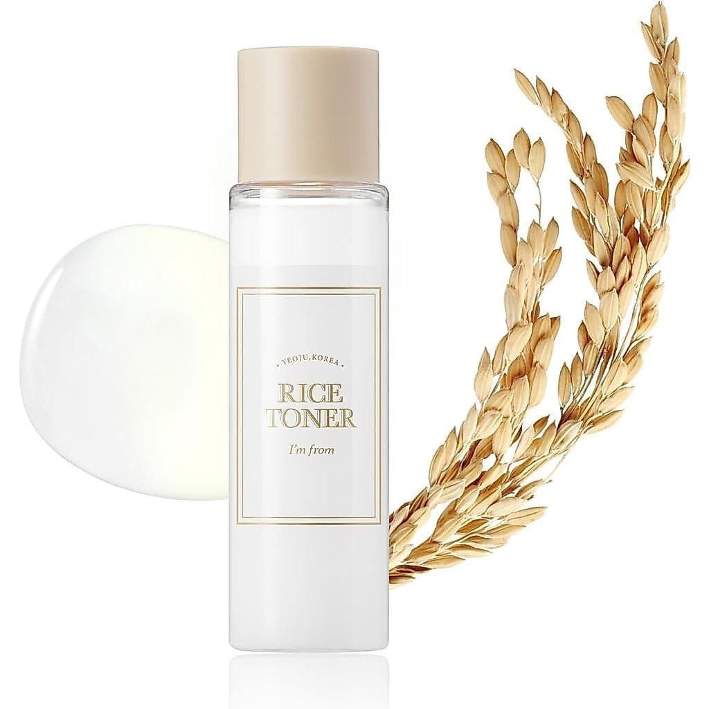 Sou da RiceToner, Mini Pack, Essenciais para Viagem, Adequado para Pele Seca, Opaca, Mista, Vegano, Sem Fragrância, Fras