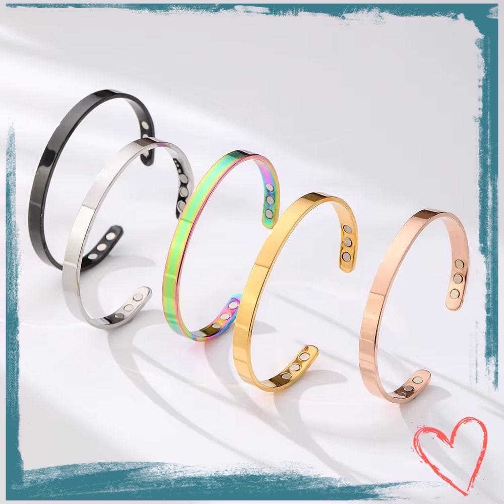 Pulseira MIHAN , Tamanho Ajustável Com Magnética , Aço Inoxidável