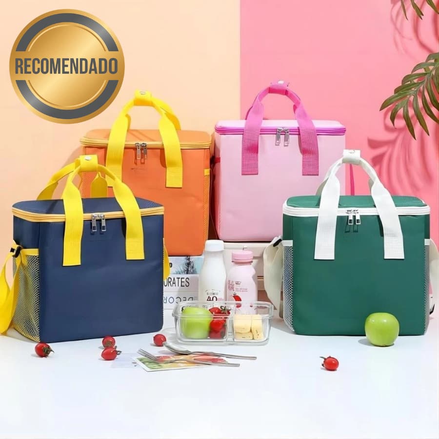Bolsa Térmica Expansível Grande Capacidade Oxford Impermeável Viagem Praia Piquenique
