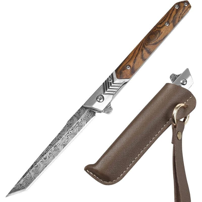 Faca De Bolso ITOKEY EDC Para Homens , Dobrável Tanto Blade