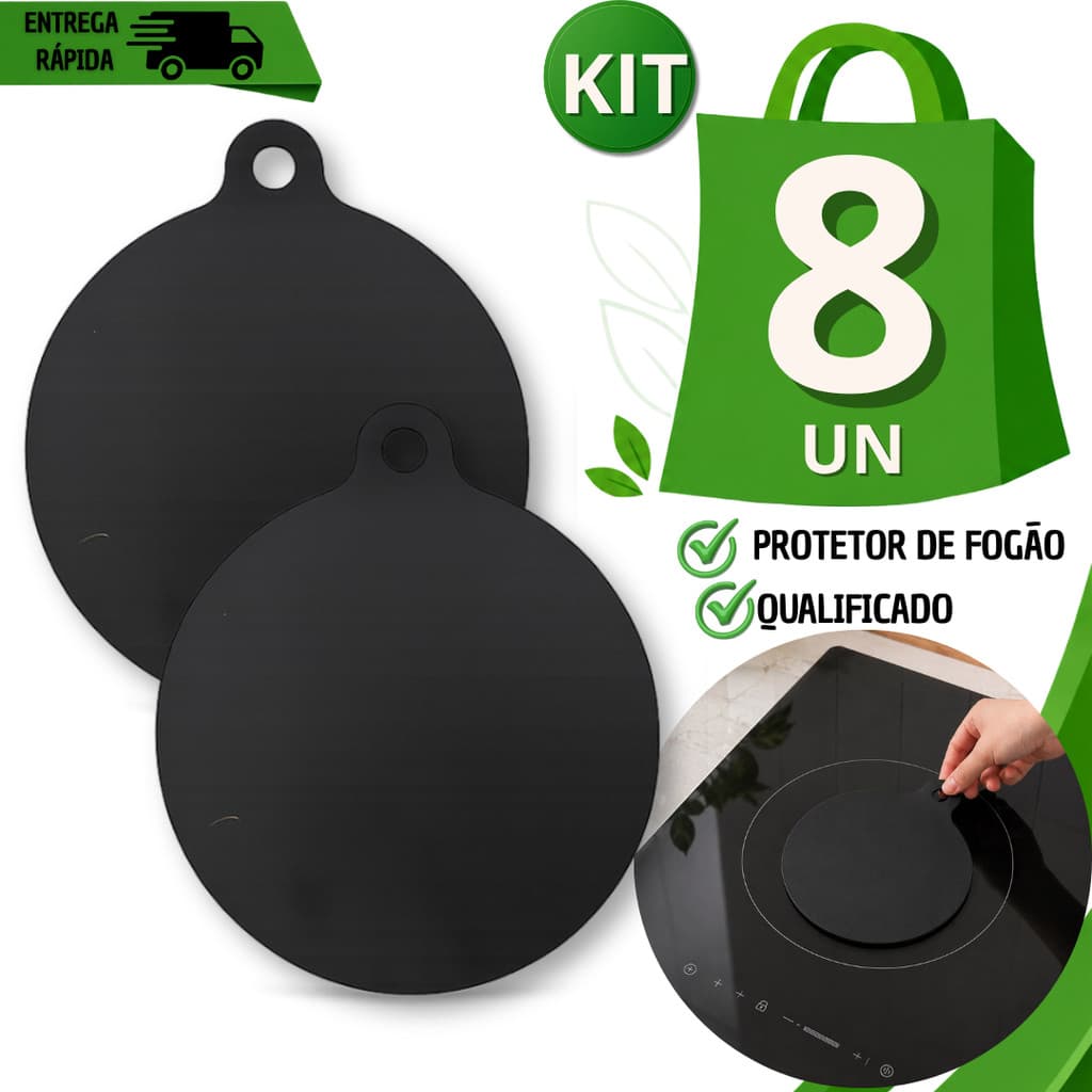 Tapete De Silicone Para Fogão De Indução 17 cm  Almofada Protetora Para Evitar Riscos No Fogão