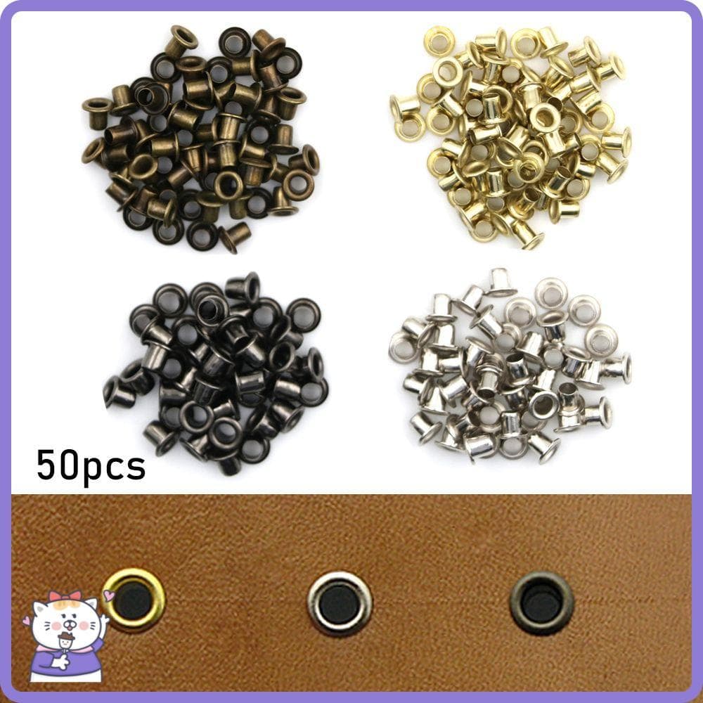 50 Peças Botões De Ilhó De Metal Acessório De Costura Quente Mini Bolsas De Bonecas Ultrapequenas Acessórios
