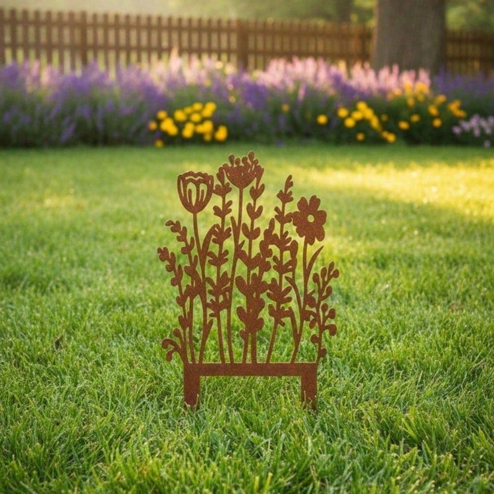 CIFbuy Estacas De Jardim De Metal Vintage Rústicas , À Prova De Intempéries , Boho , Quintal , Arte Para Decoração De Pá