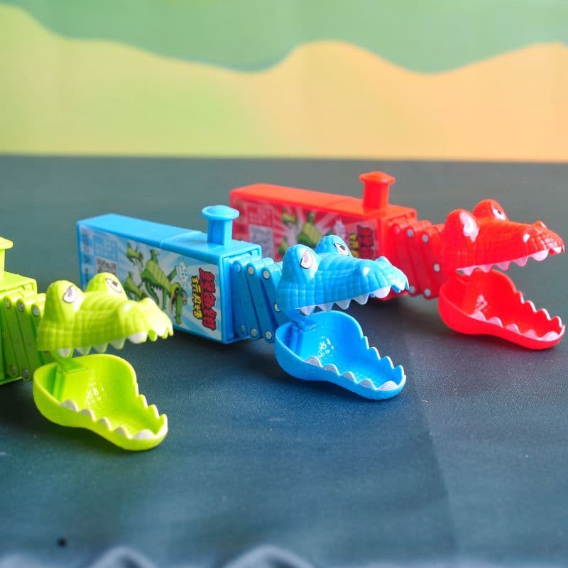 Espaço retrátil alicate jacaré brinquedo doces crianças diversão criativa alicate de descompressão doces brinquedo tenda