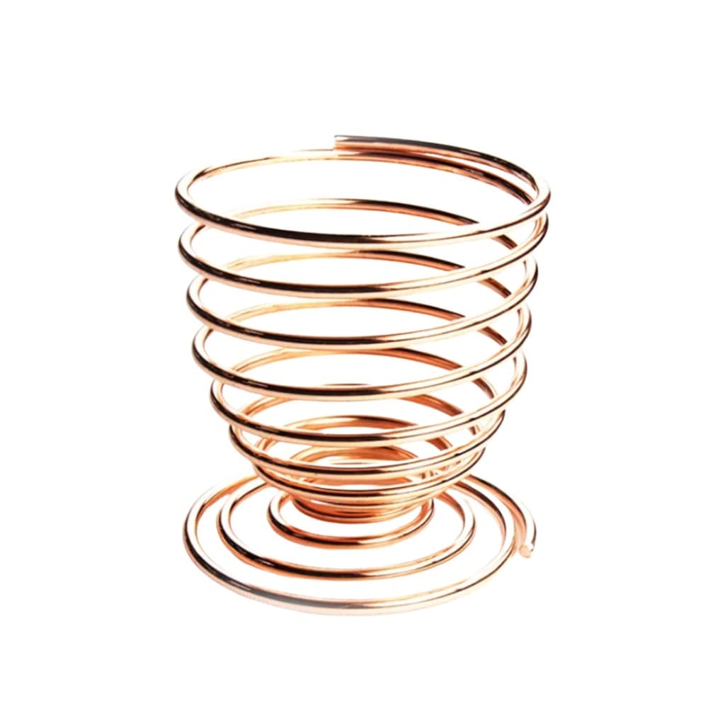Suporte Para Esponja de Maquiagem Aço Inox Cor Rosê Espiral Não Enferruja Envio Imediato