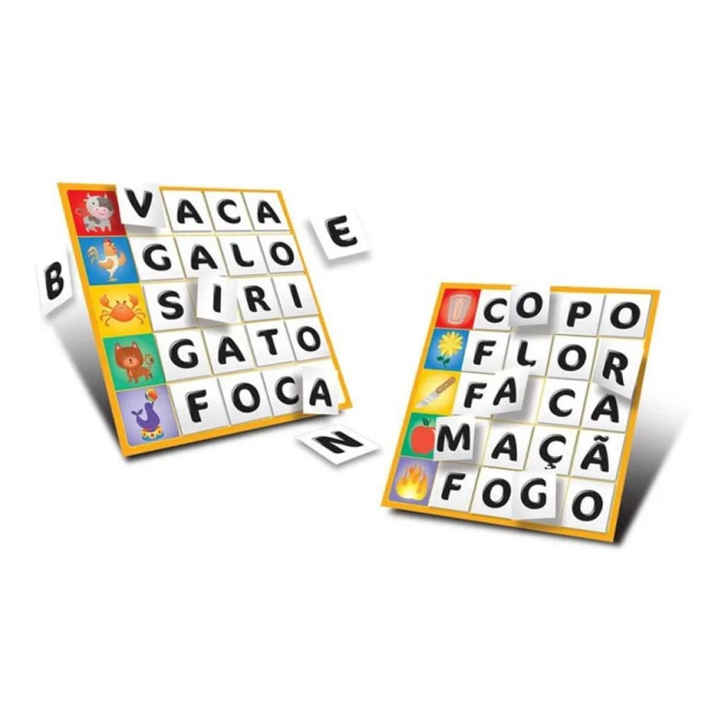 Jogo Educativo Pedagógico Forma Palavras Com 120 Letras