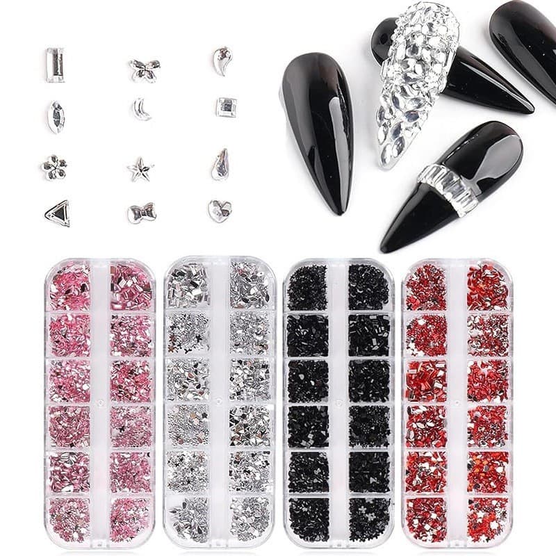 Hotfix Strass 12 Grades 3D Cristal