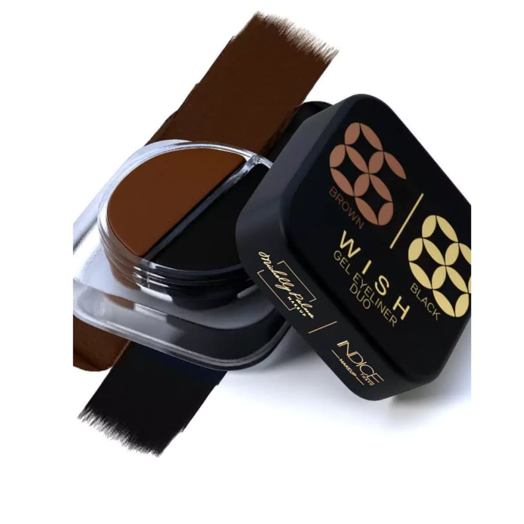 Delineador Wish Gel Eyeliner Duo Black- Brown Michelly Palma Original