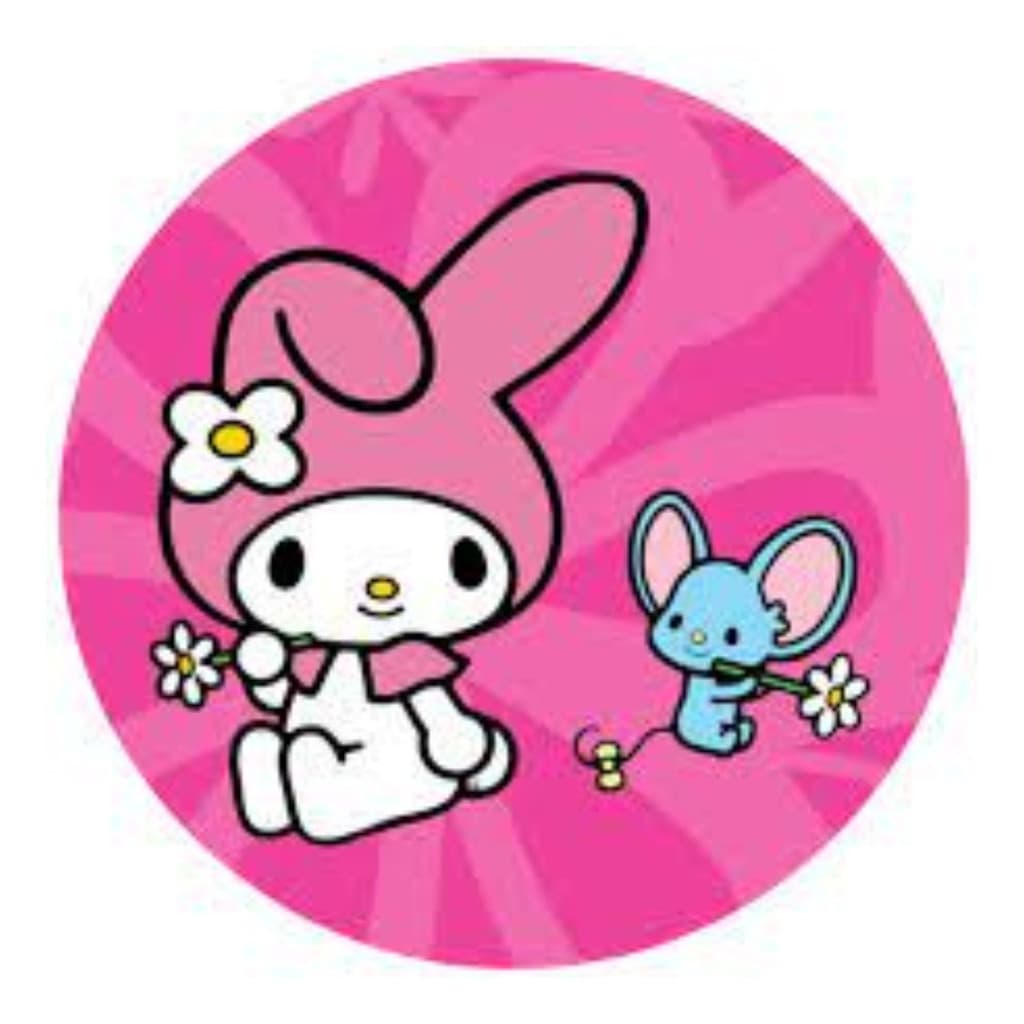 Capas Para Mini Painel Redondo Veste Fácil Mesa Decoração Rosa Tema My Melodi