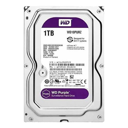 HD WESTERN DIGITAL PURPLE 1TB PARA DVR E NVR CÂMERAS DE SEGURANÇA