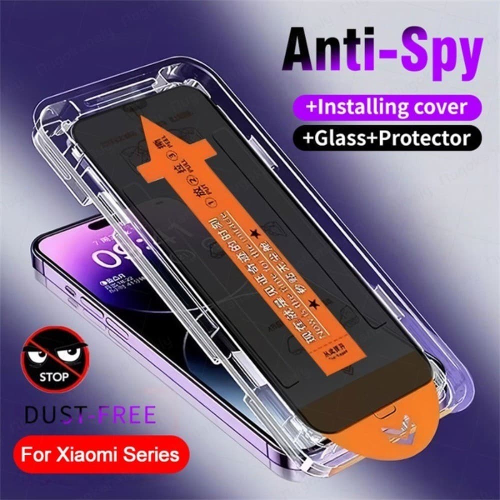 Para Redmi Note 14 13 12 11 10 9 8 7 Pro Filme de Proteção de Tela Anti-Privacidade de Vidro Temperado com Instalação
