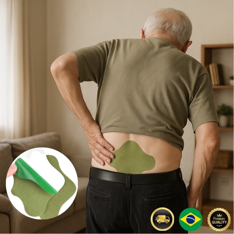 Adesivo Térmico de Ervas Naturais | Alívio para Dores Musculares e Relaxamento Instantâneo