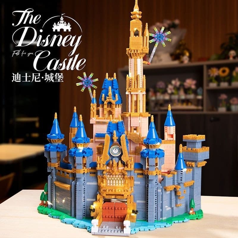 3890 pçs Lego blocos de construção Disney princesa castelo construção meninas pequenas partículas montadas brinquedos ed