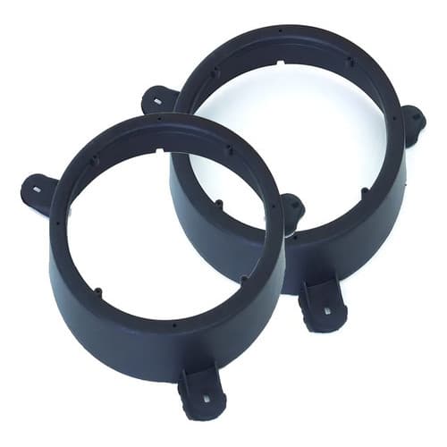 Par Aro Adaptador Alto Falante Gol G2 G3 G4 - 4 Portas Diant Cor Preto