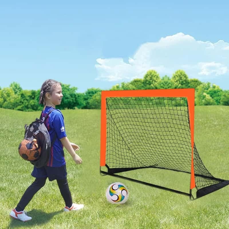 Rede de futebol móvel para treinamento de gol de futebol infantil, estrutura de porta de competição infantil interna e e