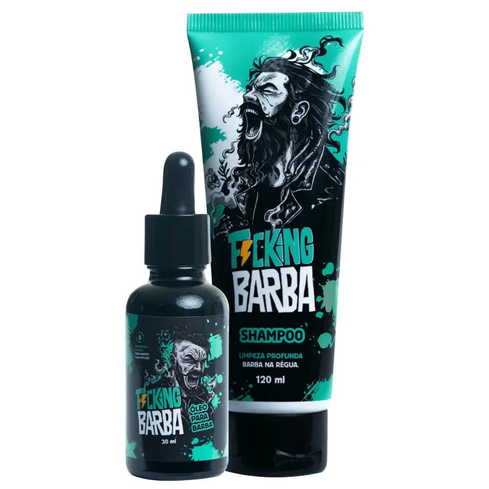 Kit Hidratação FuckingBarba — Shampoo + Óleo