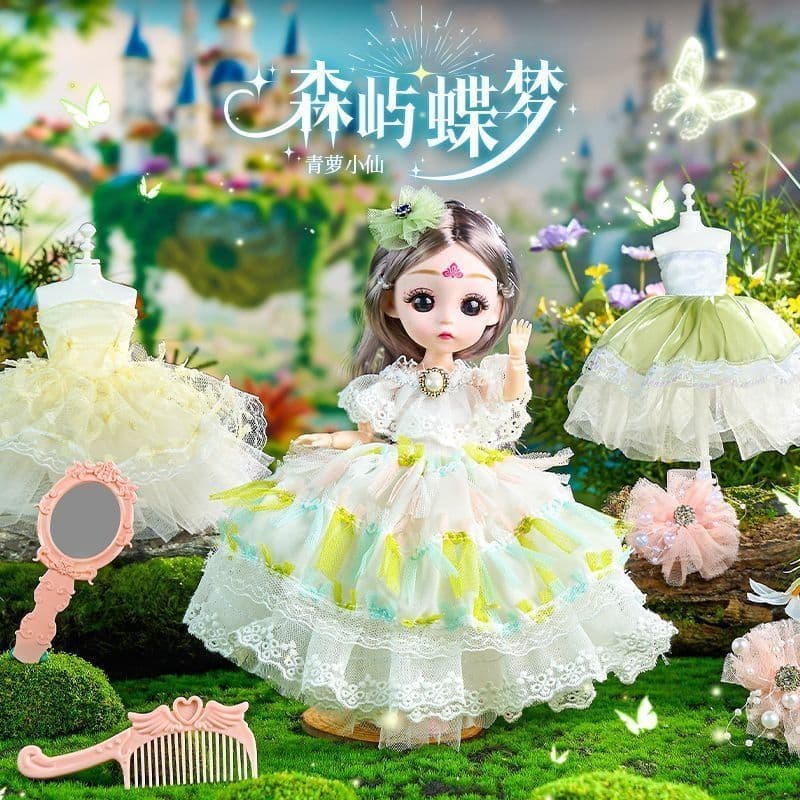 Moda jogar princesa vestir-se terno boneca menina simulação jogar casa brinquedos presentes do feriado