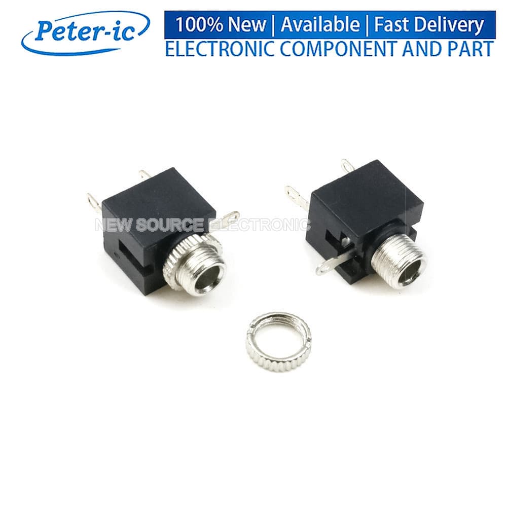 (1-10 Unidades) PJ301M Conector De Áudio Fêmea De 3.5 Mm 3 Pinos DIP Fone De Ouvido Soquete Canal Mono