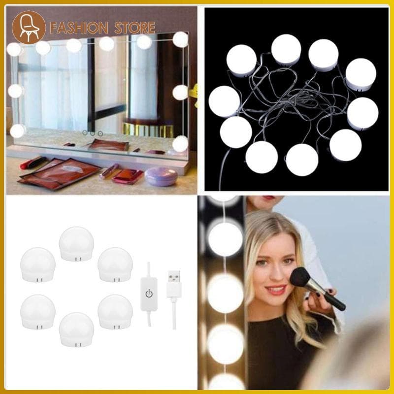 [Wishshopeelq] Luzes De Espelho De Maquiagem Estilo Lâmpadas LED Luz De Vaidade Lâmpada Regulável Cor Ajustável