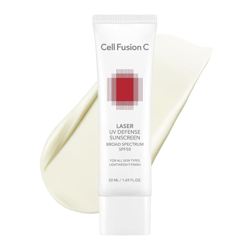 Protetor Solar CellFusionC Laser UV Protection SPF50, protetor solar com PDRN, leve, acabamento mate suave, sem adição d