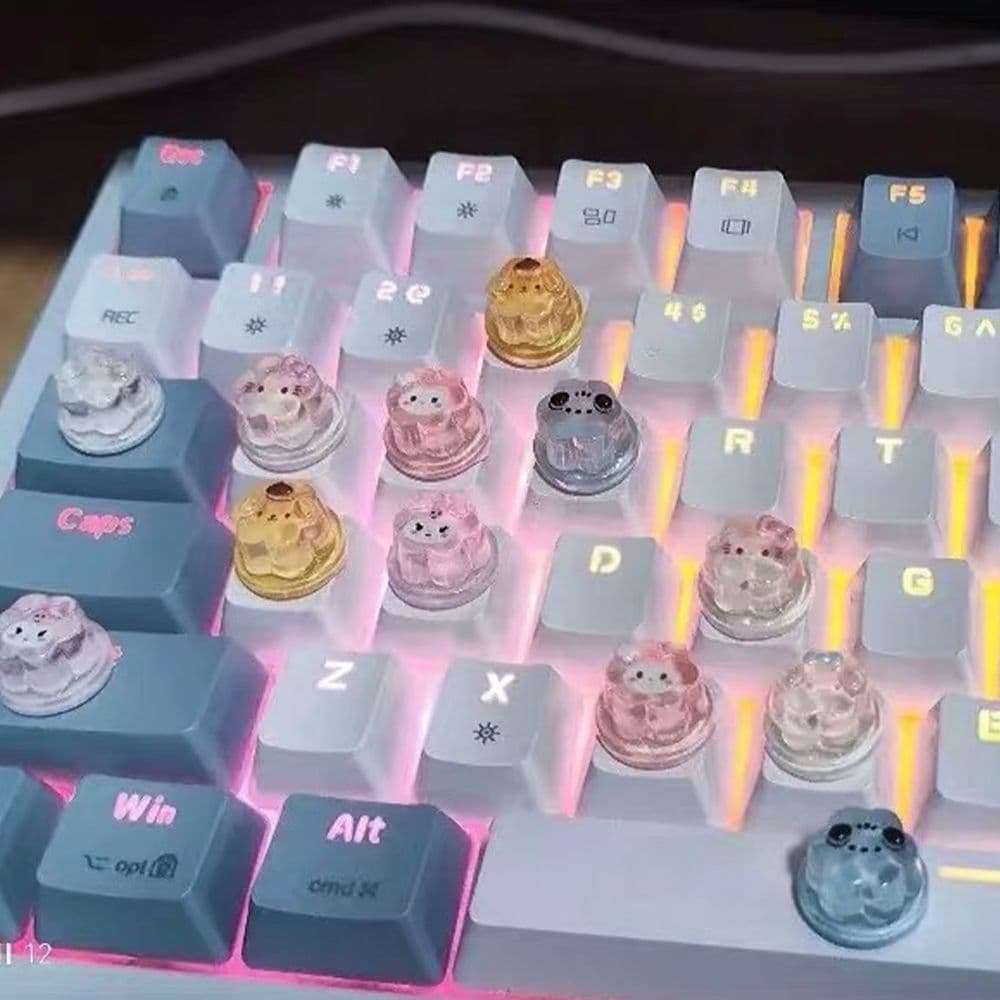 Manicure aumentando ferramenta útil keycap diy telha ferramenta útil longo prego dedicado Anti-danos teclado adesivo key