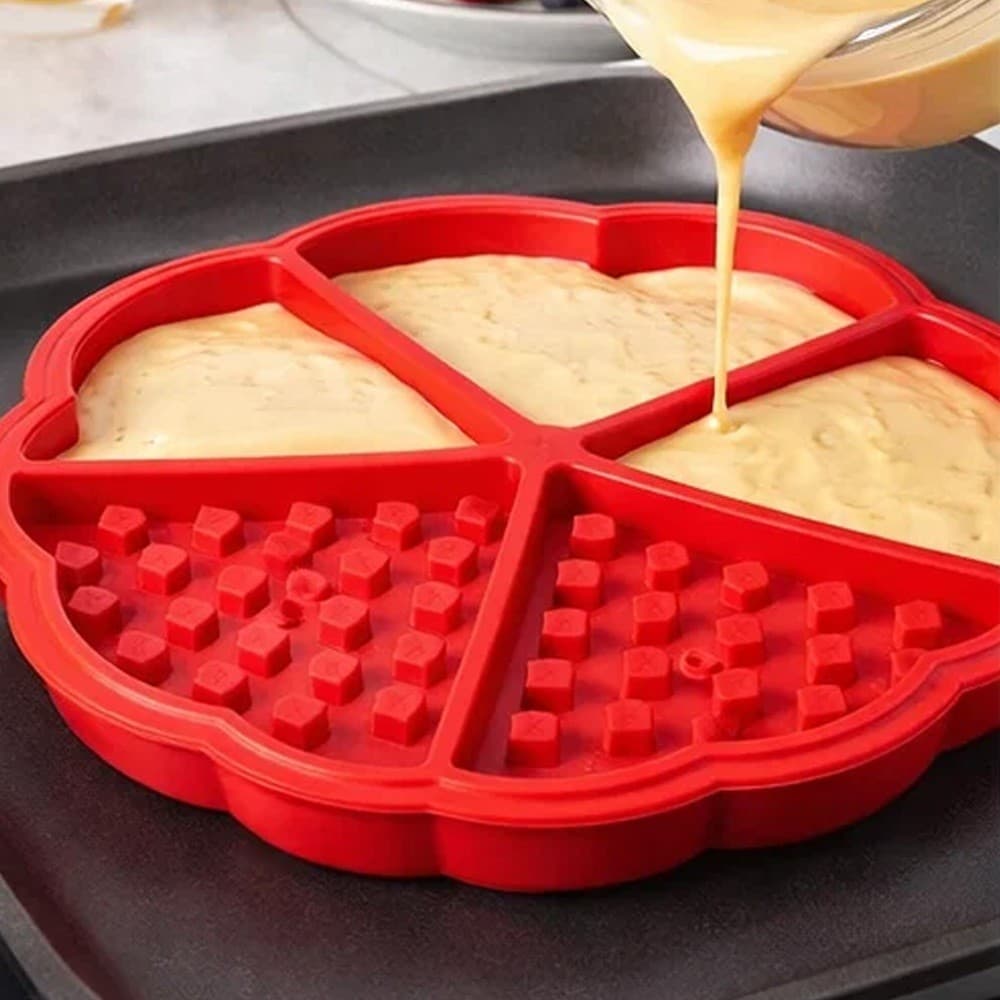 Forma de Silicone Waffle 5 Divisórias / Sortido
